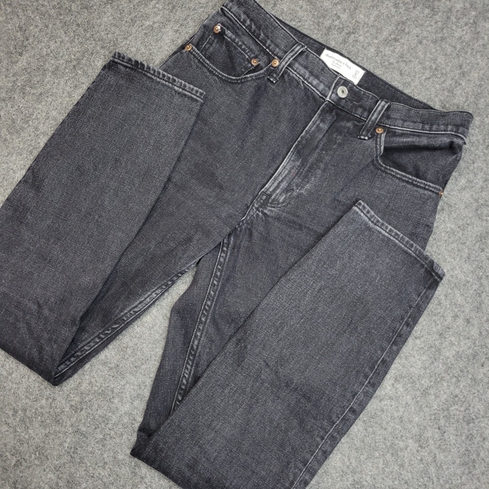 Abercrombie & Fitch Jeans Womens 27/4L Dark Gray Denim The Skinny Leg High Rise